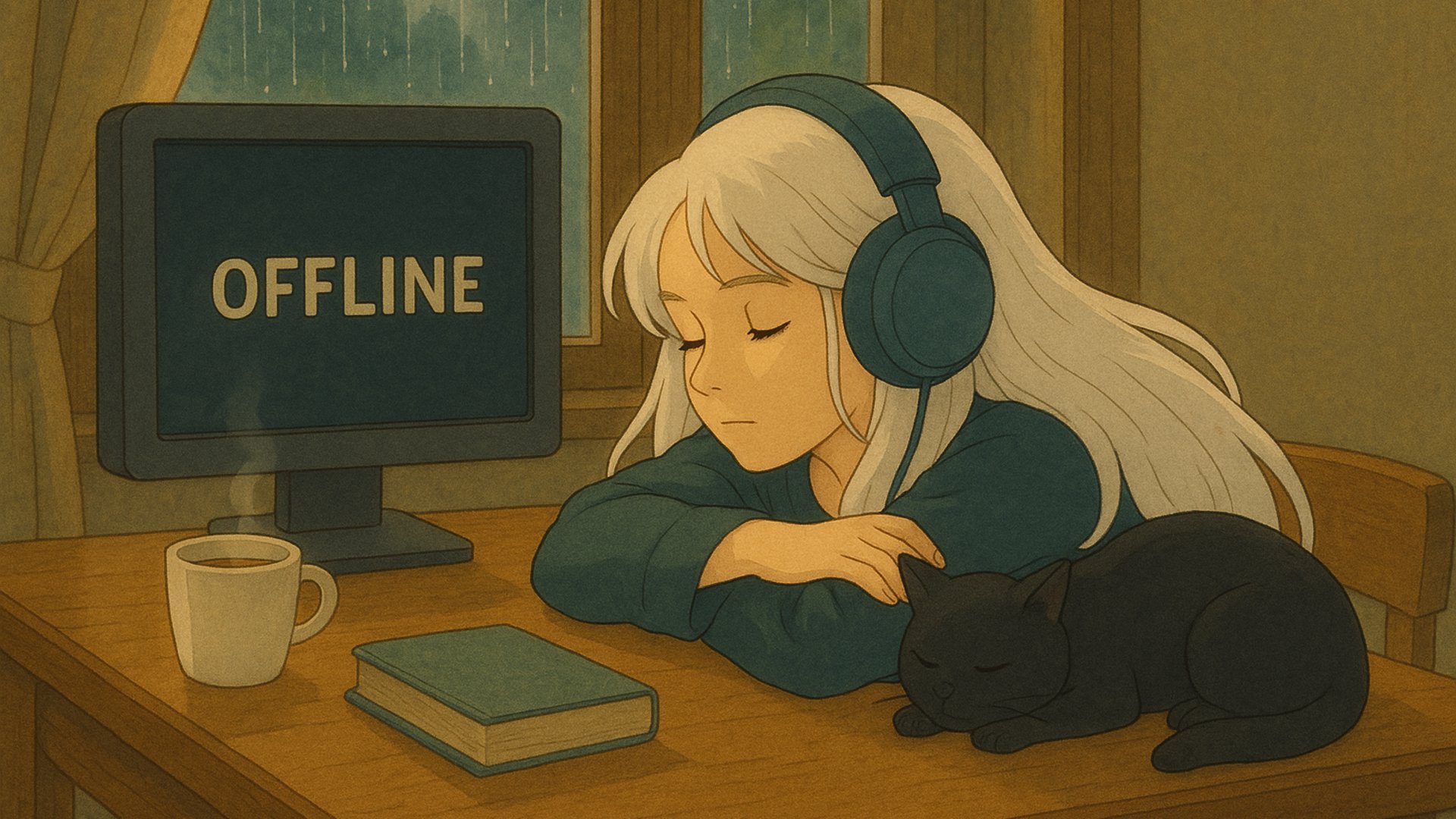 月月白 Offline Background