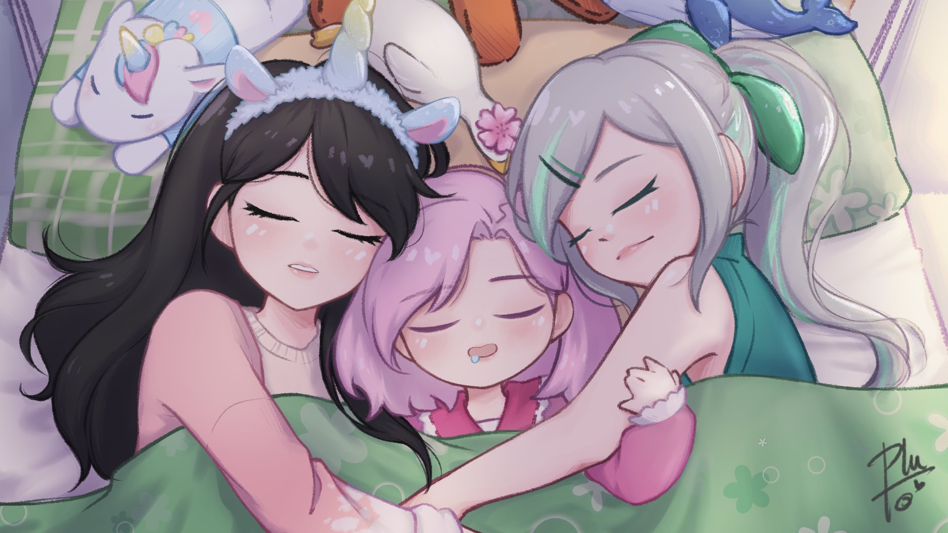 ChomPlu_PINK Offline Background