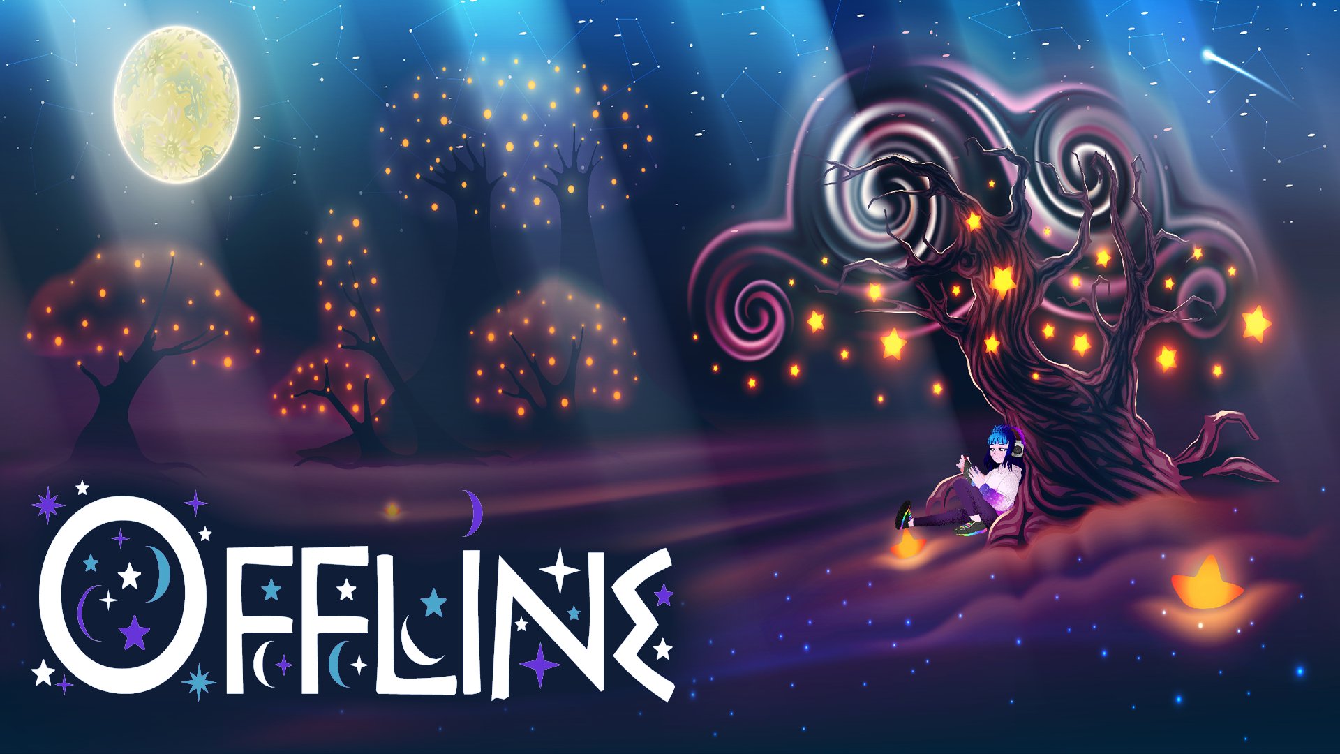 LofiMoonEye Offline Background