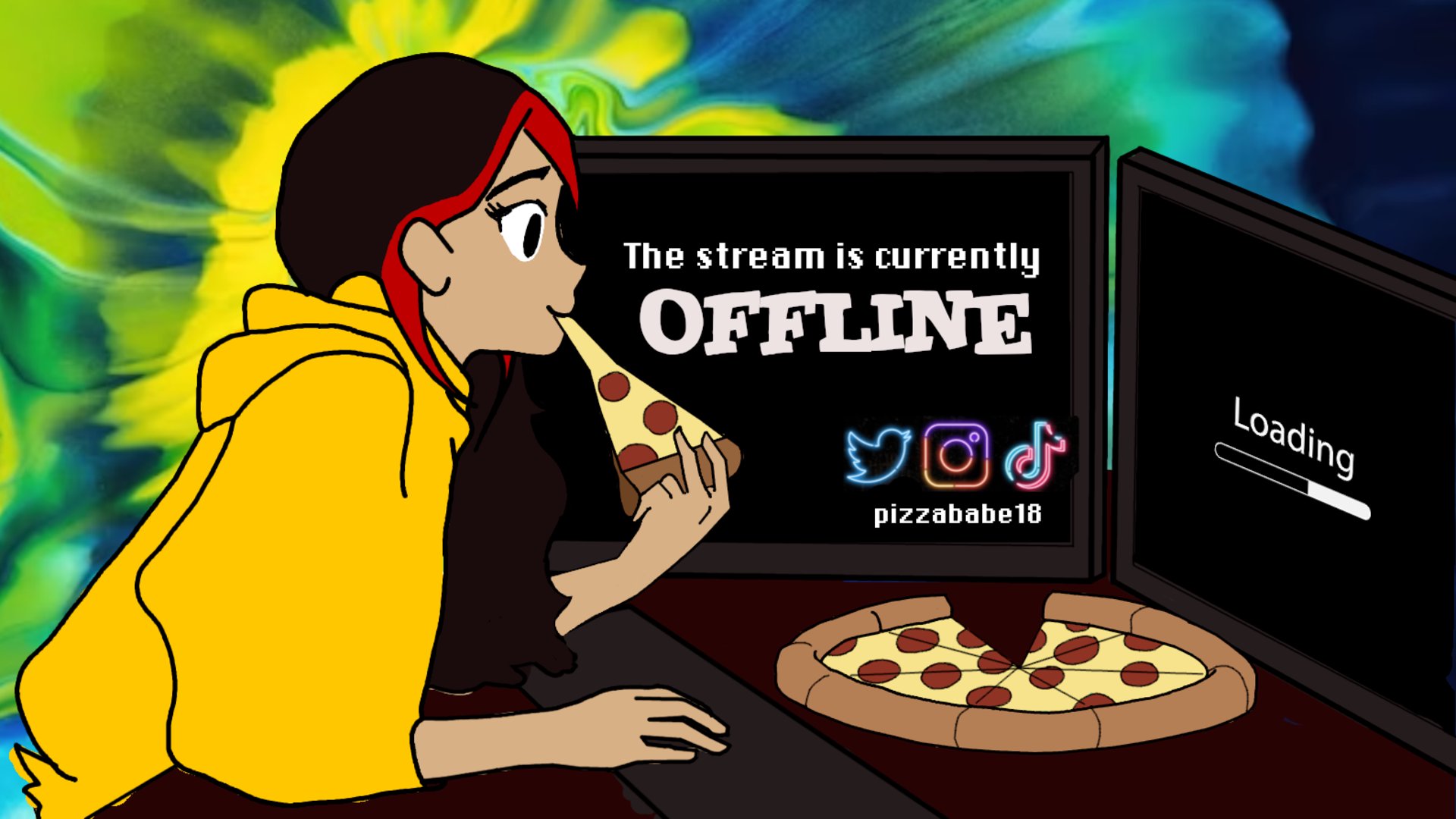 iamThePizzaBabe Offline Background