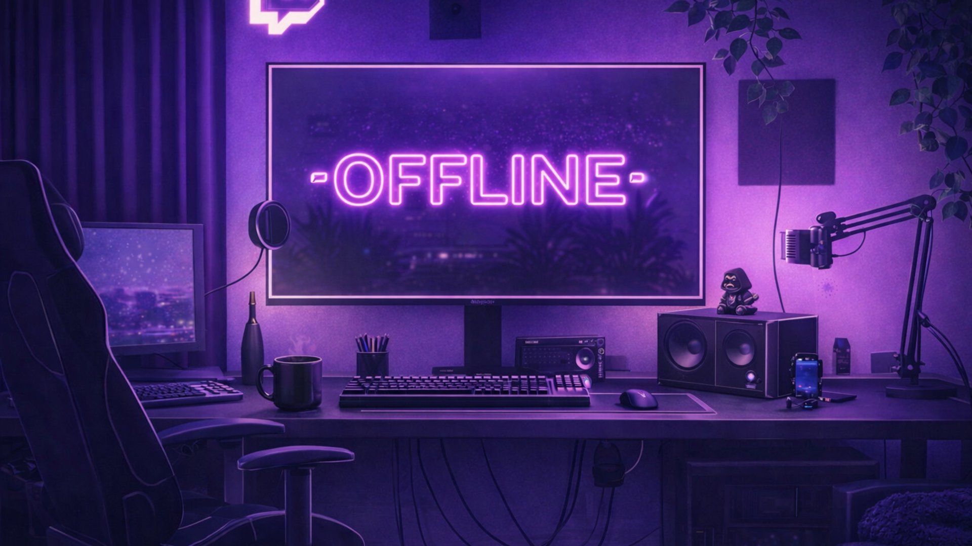 BurnyNeon Offline Background