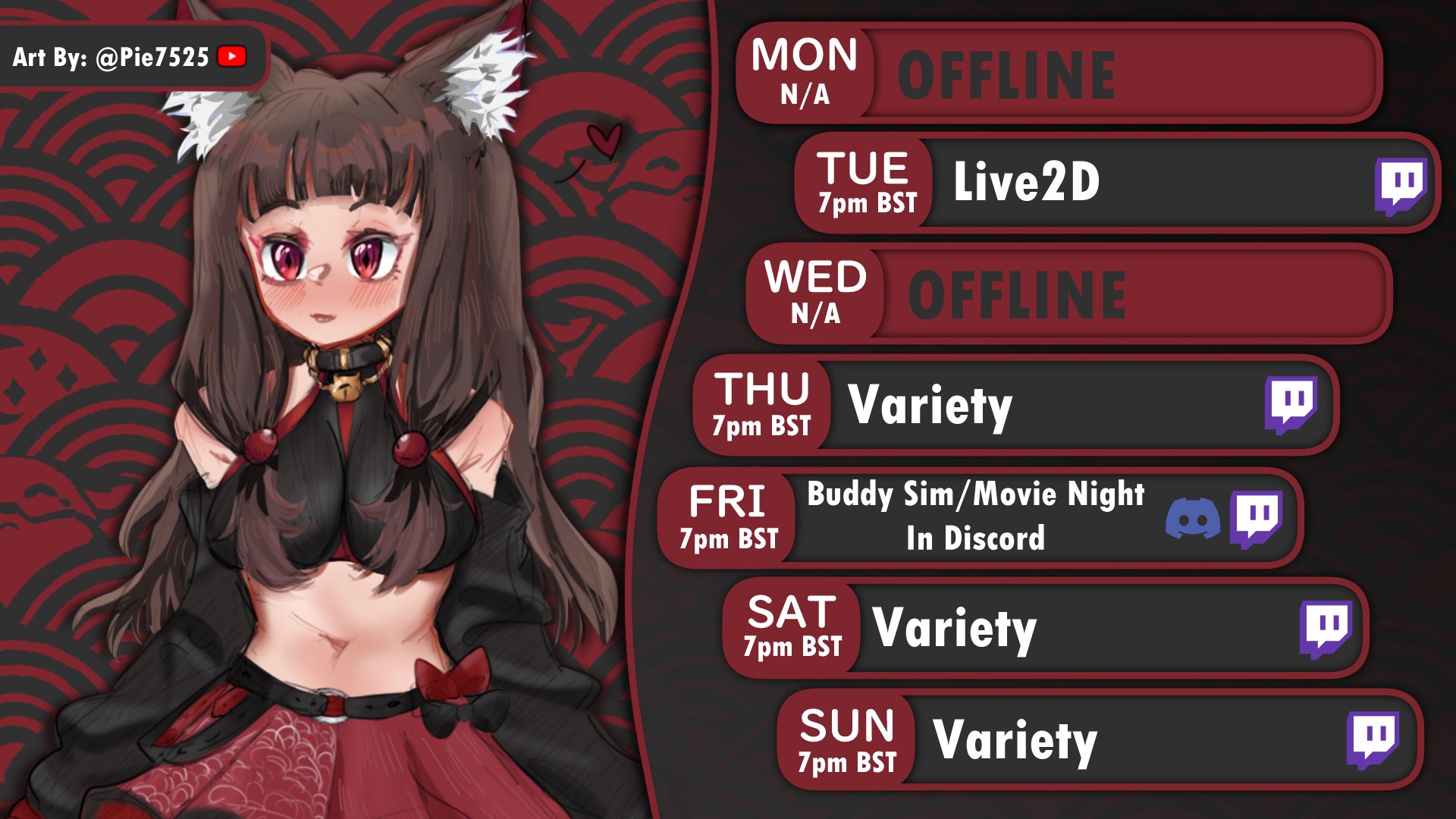 AkaiTsukiVT Offline Background