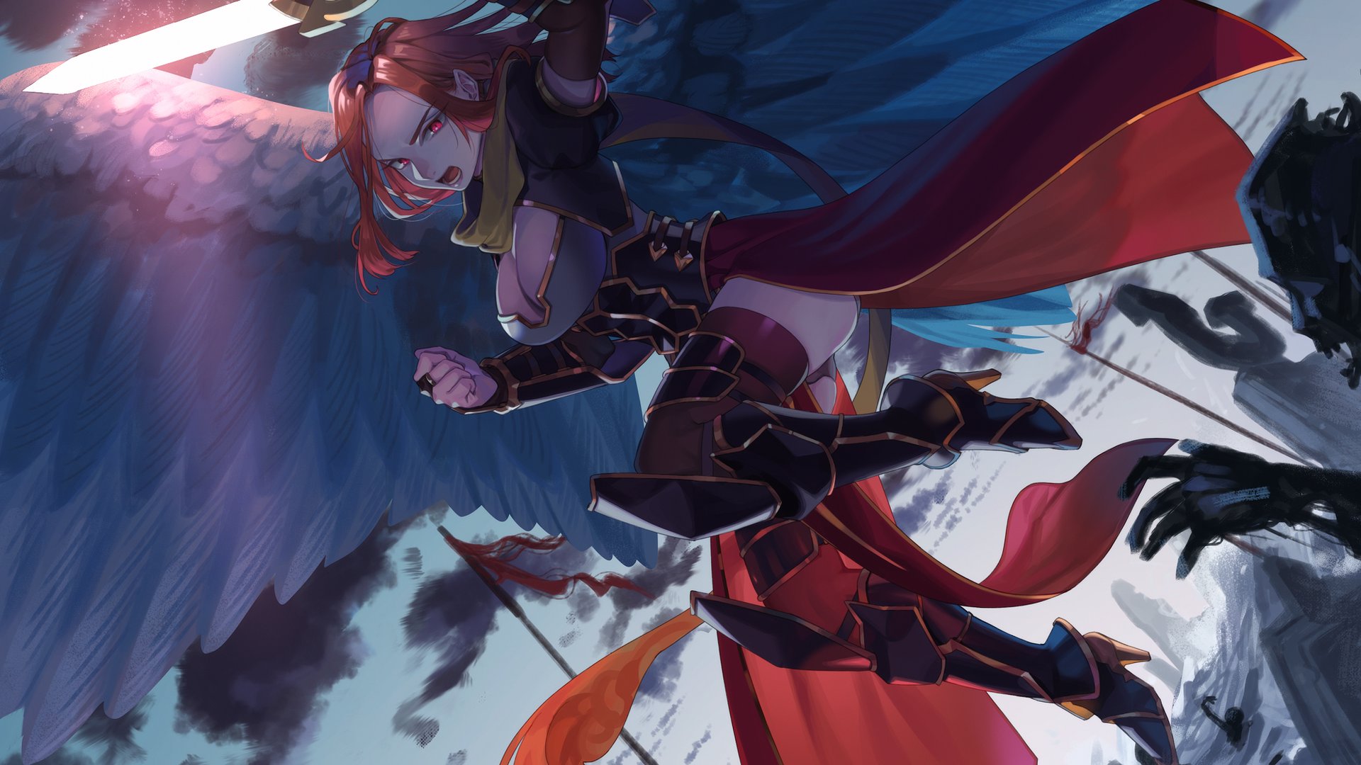 GoldnightAngel Offline Background