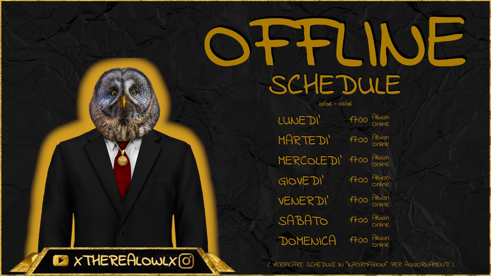 xTheRealOwlx Offline Background