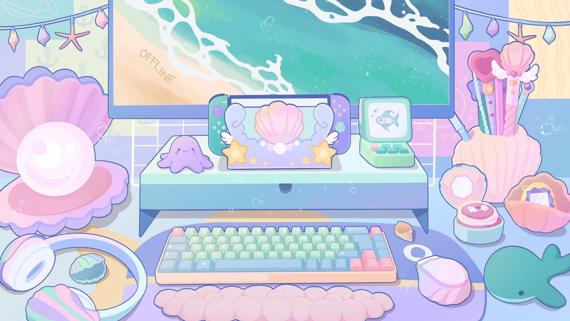 美味酥脆芝吱鼠球 Offline Background