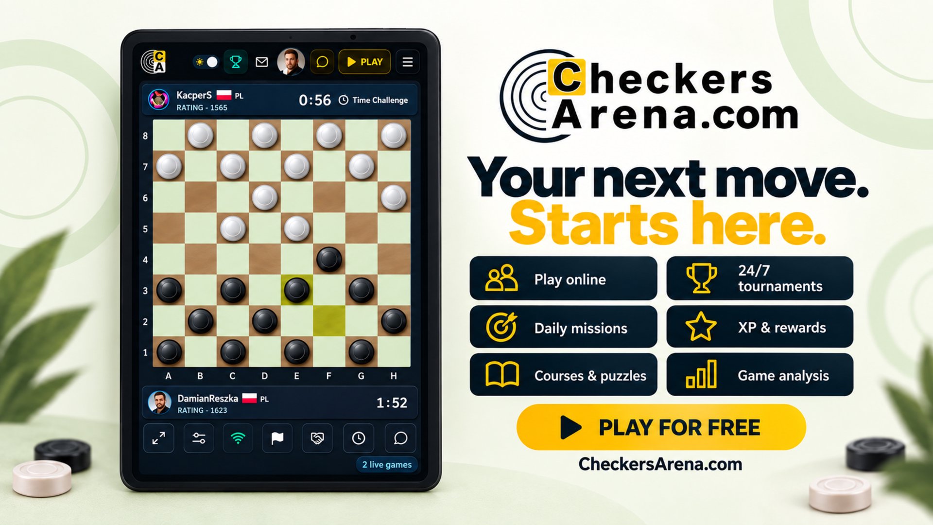 CheckersArena Offline Background
