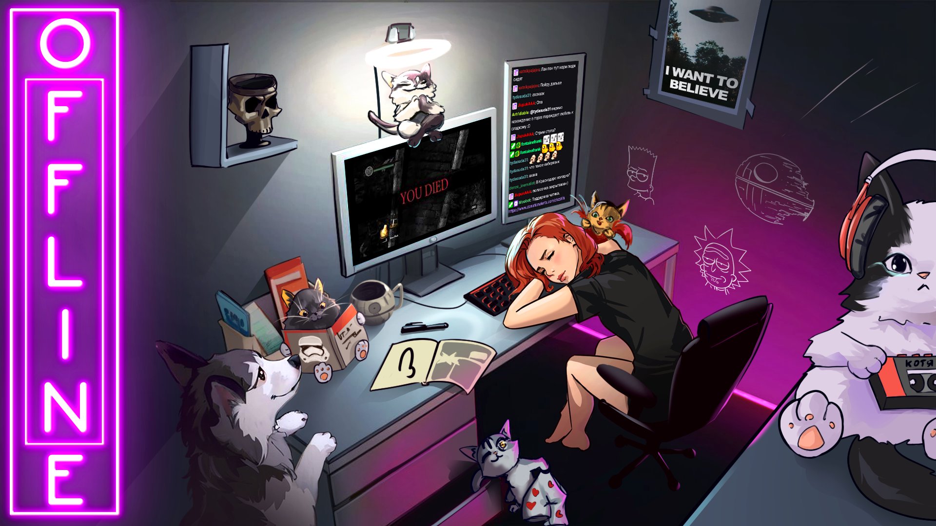 MotherlCat Offline Background