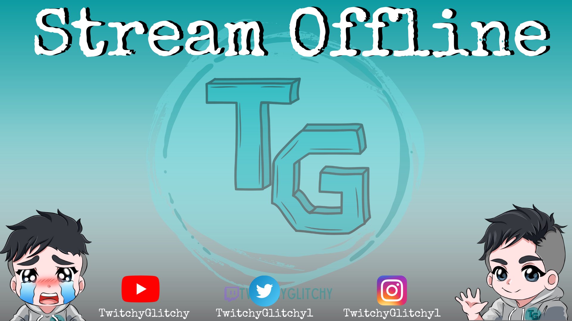 TwitchyGlitchy Offline Background
