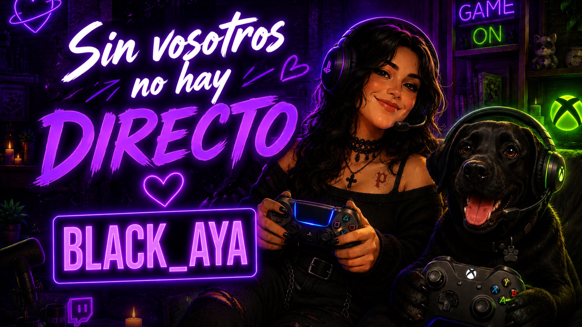 Black_aya Offline Background