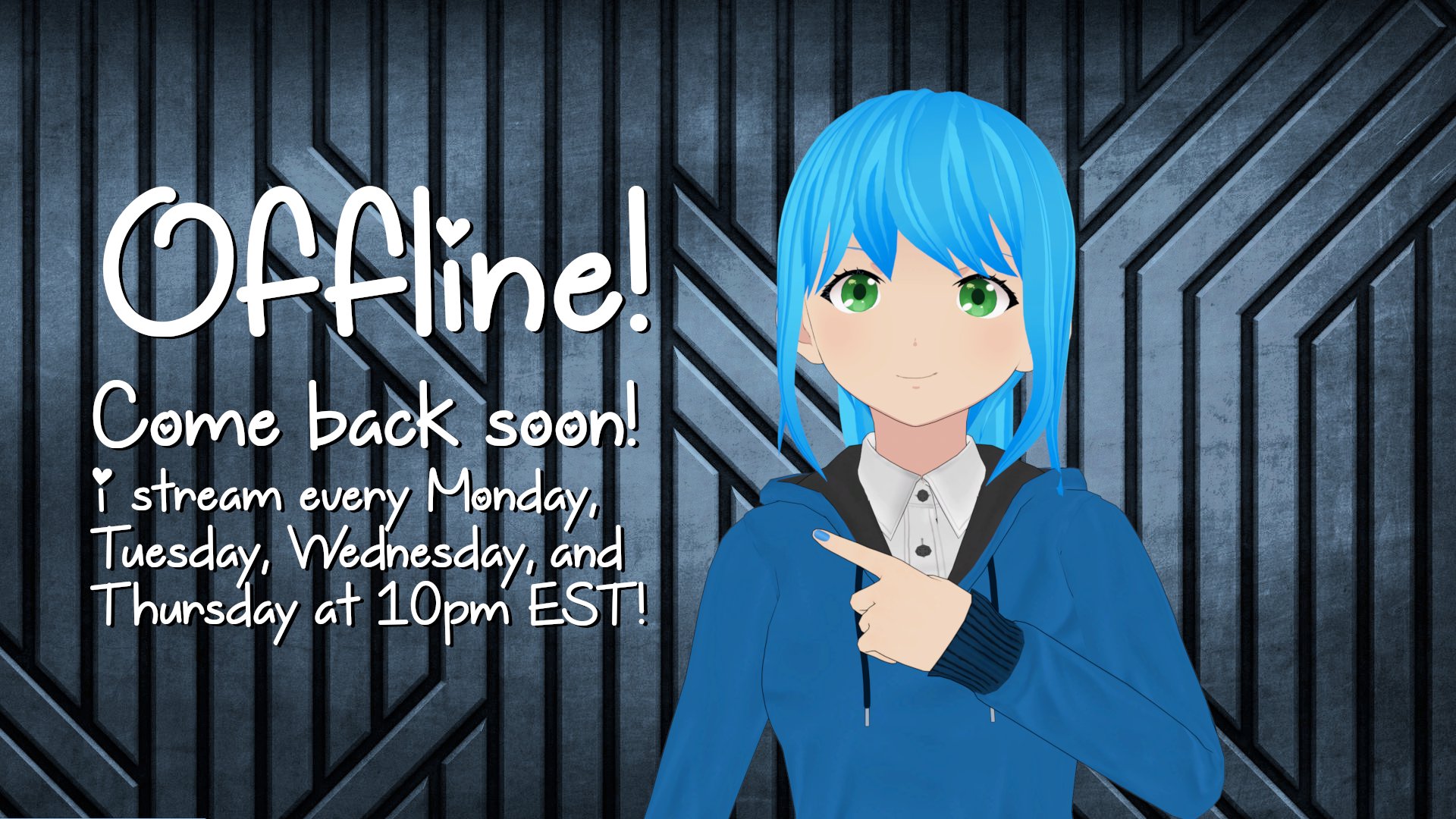 Blue_Monika Offline Background