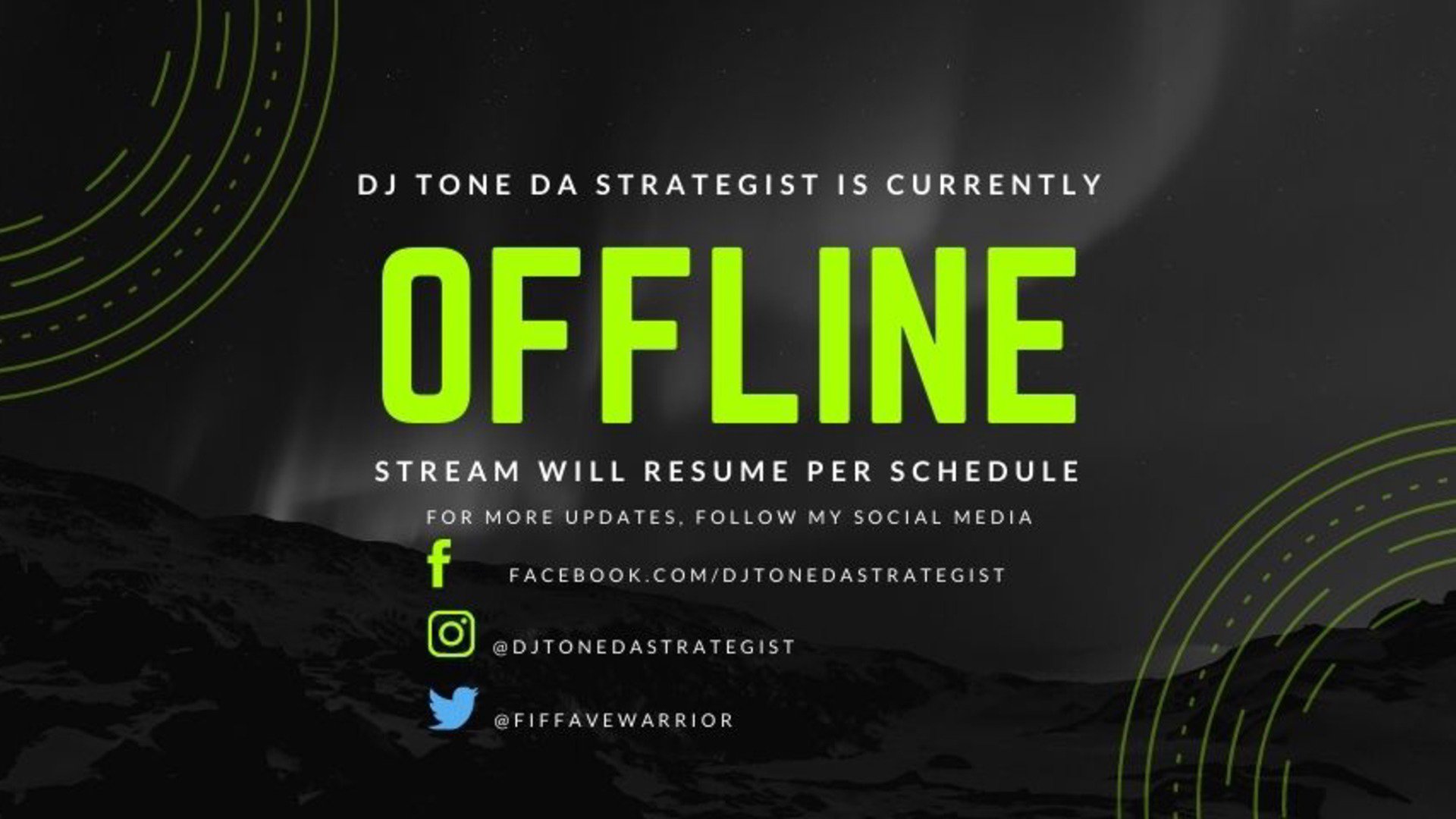 DjTONEdaSTRATEGIST Offline Background