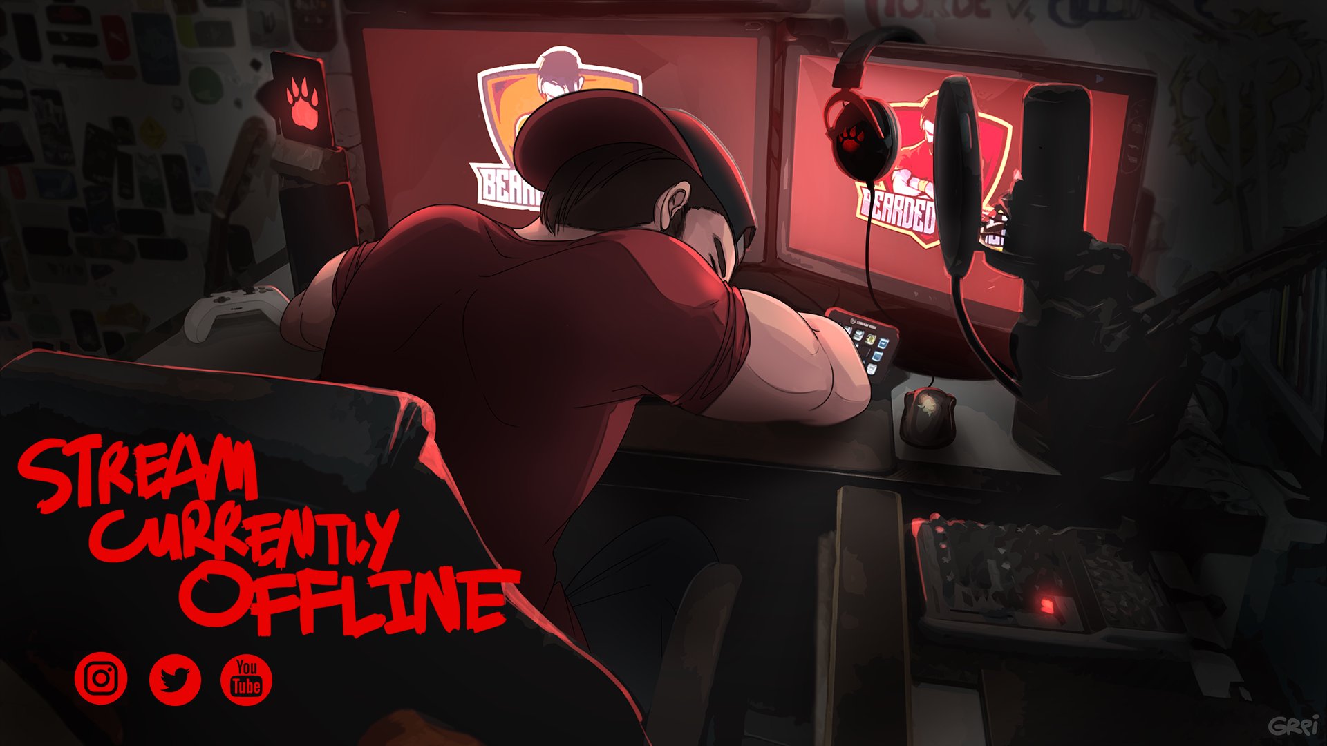 Bearded_Muscle Offline Background