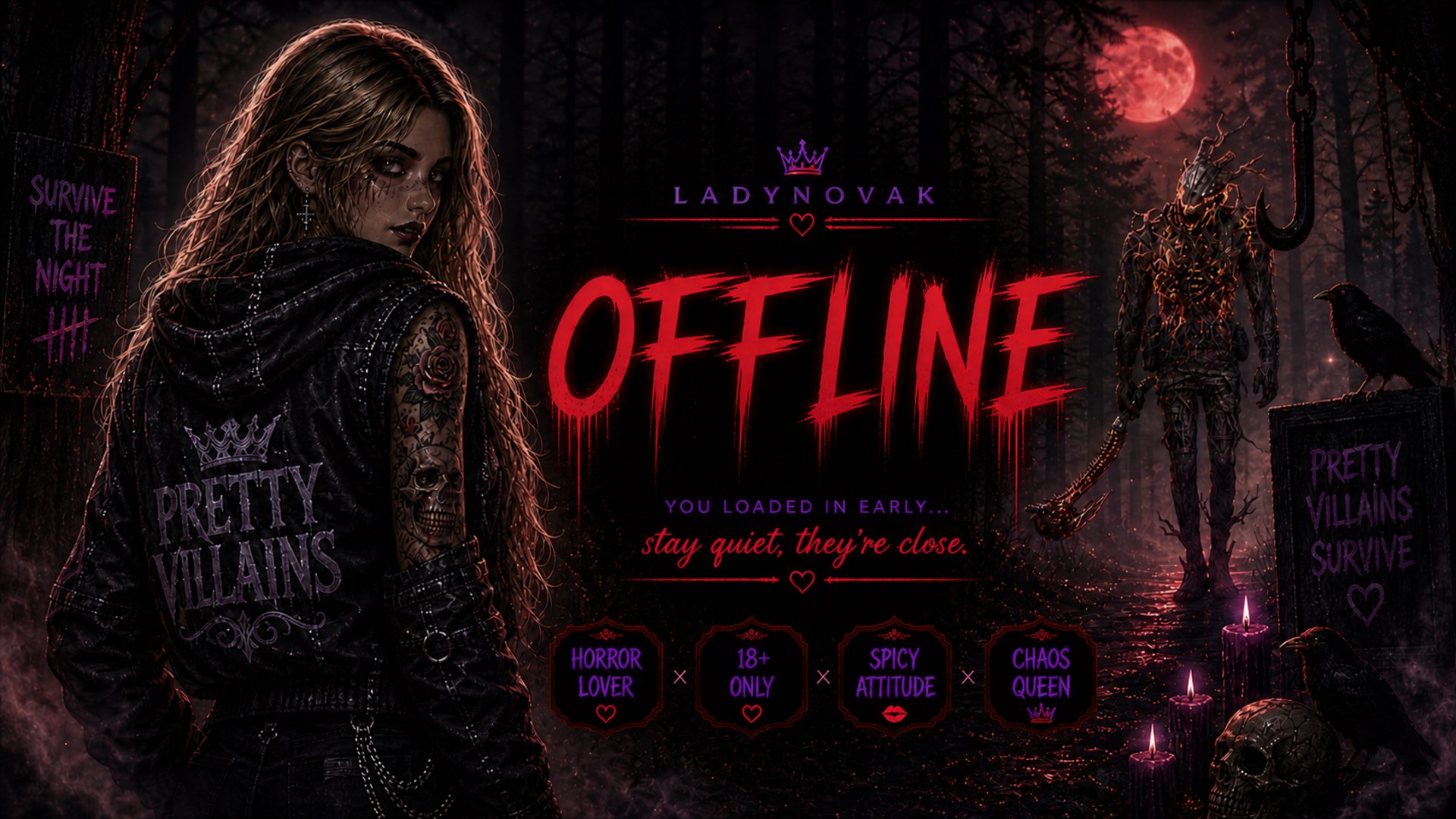 LadyNovakTTV Offline Background