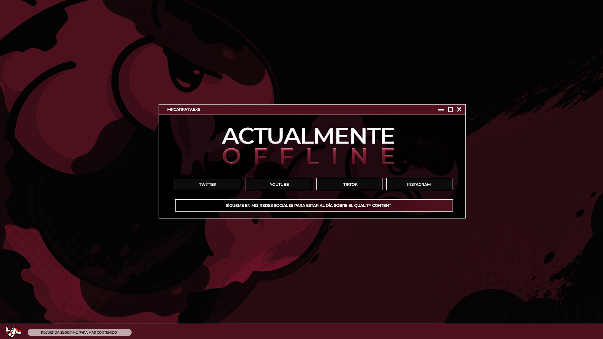 MrCarpaTV Offline Background