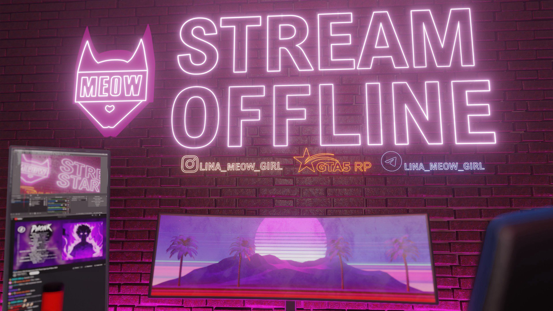 Lina_Meow_Girl Offline Background