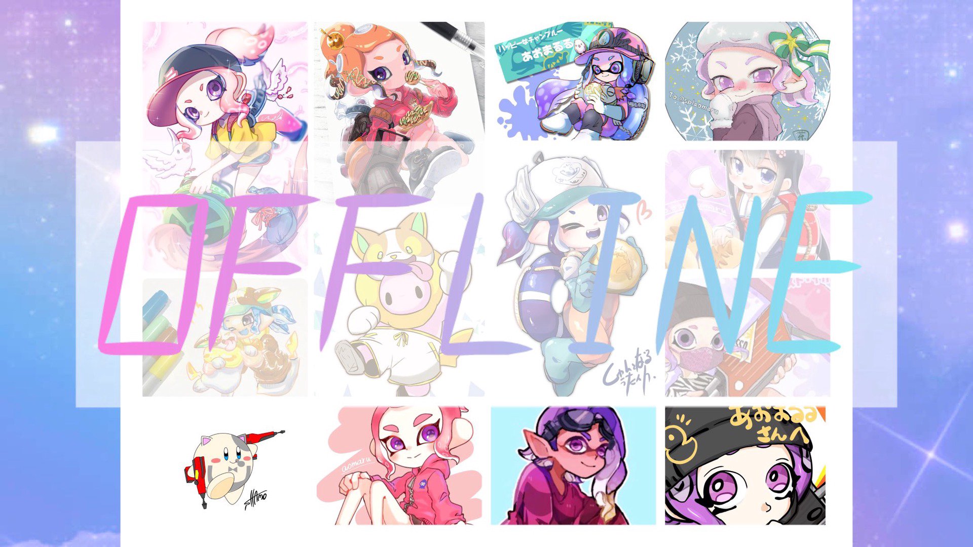 あおまるる Offline Background