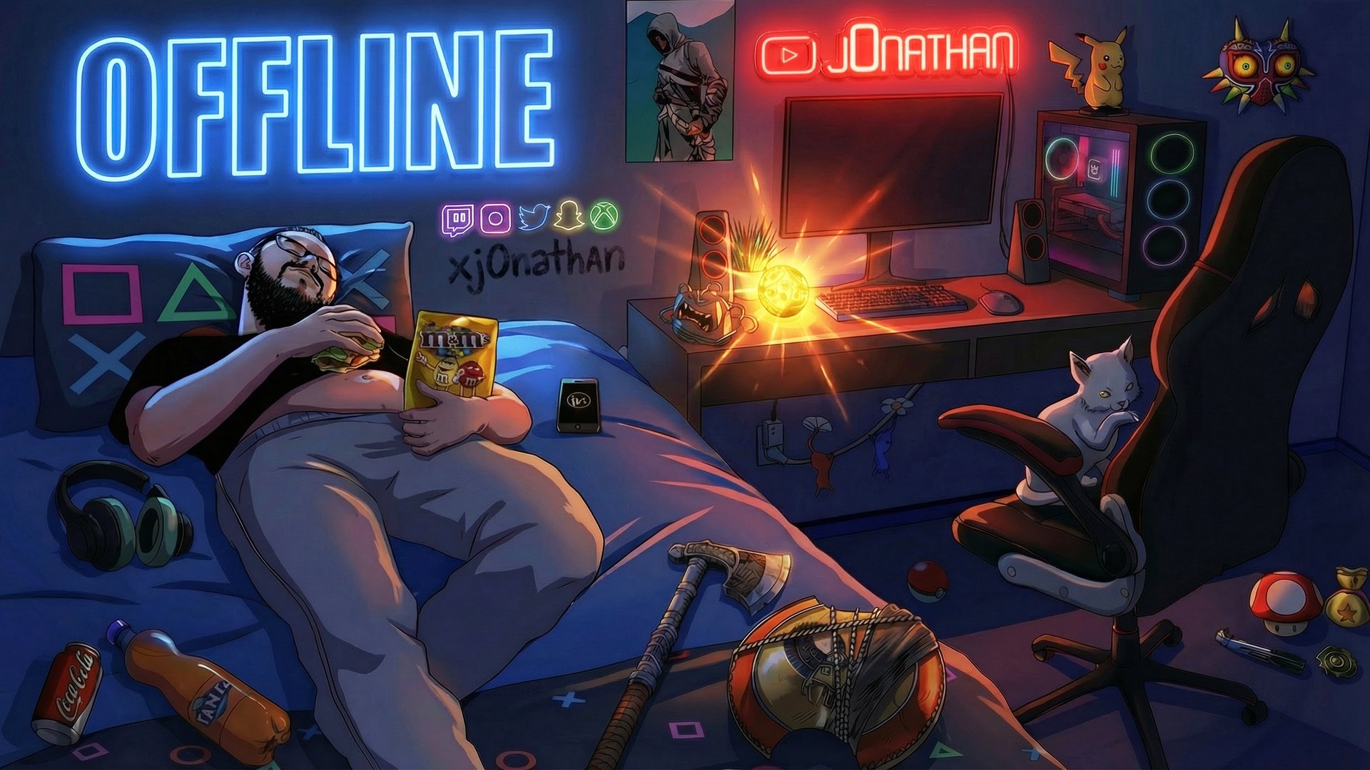 xj0nathan Offline Background