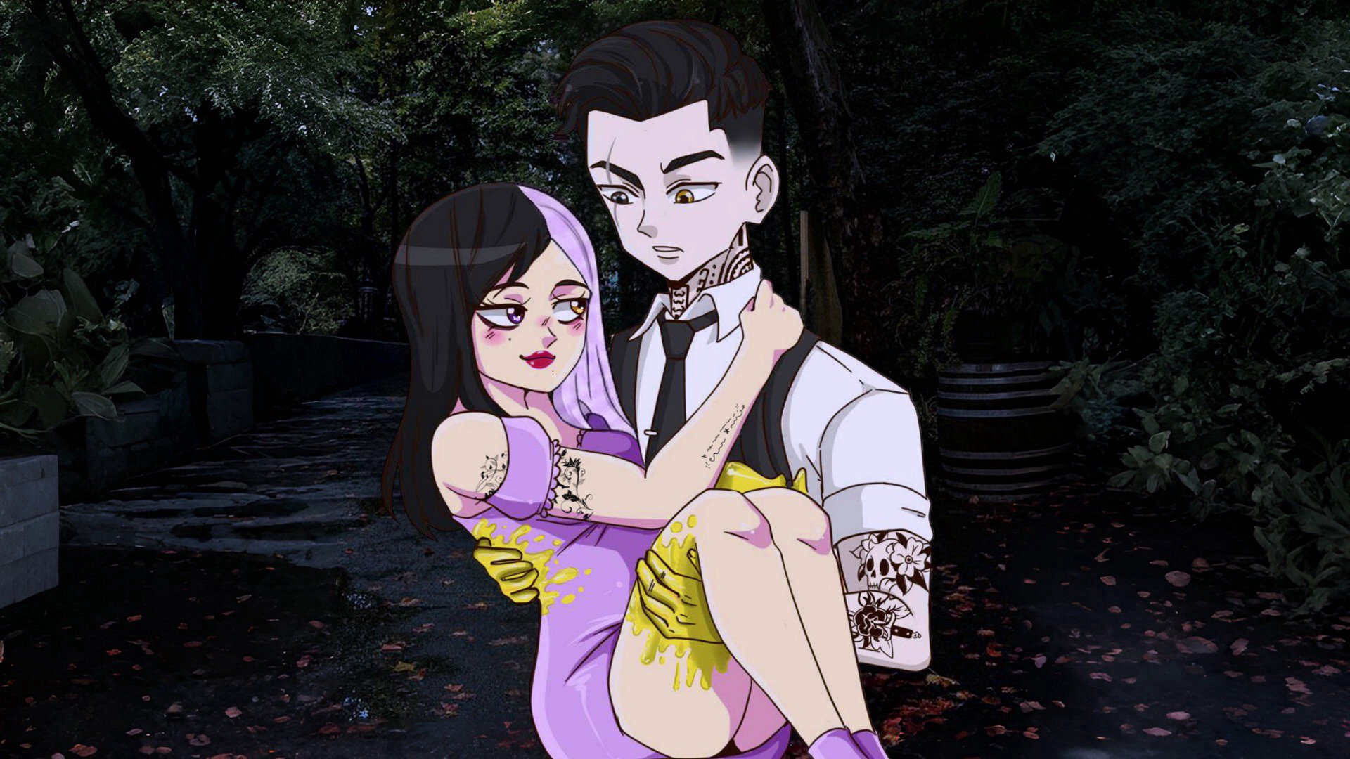LilaGold_ Offline Background