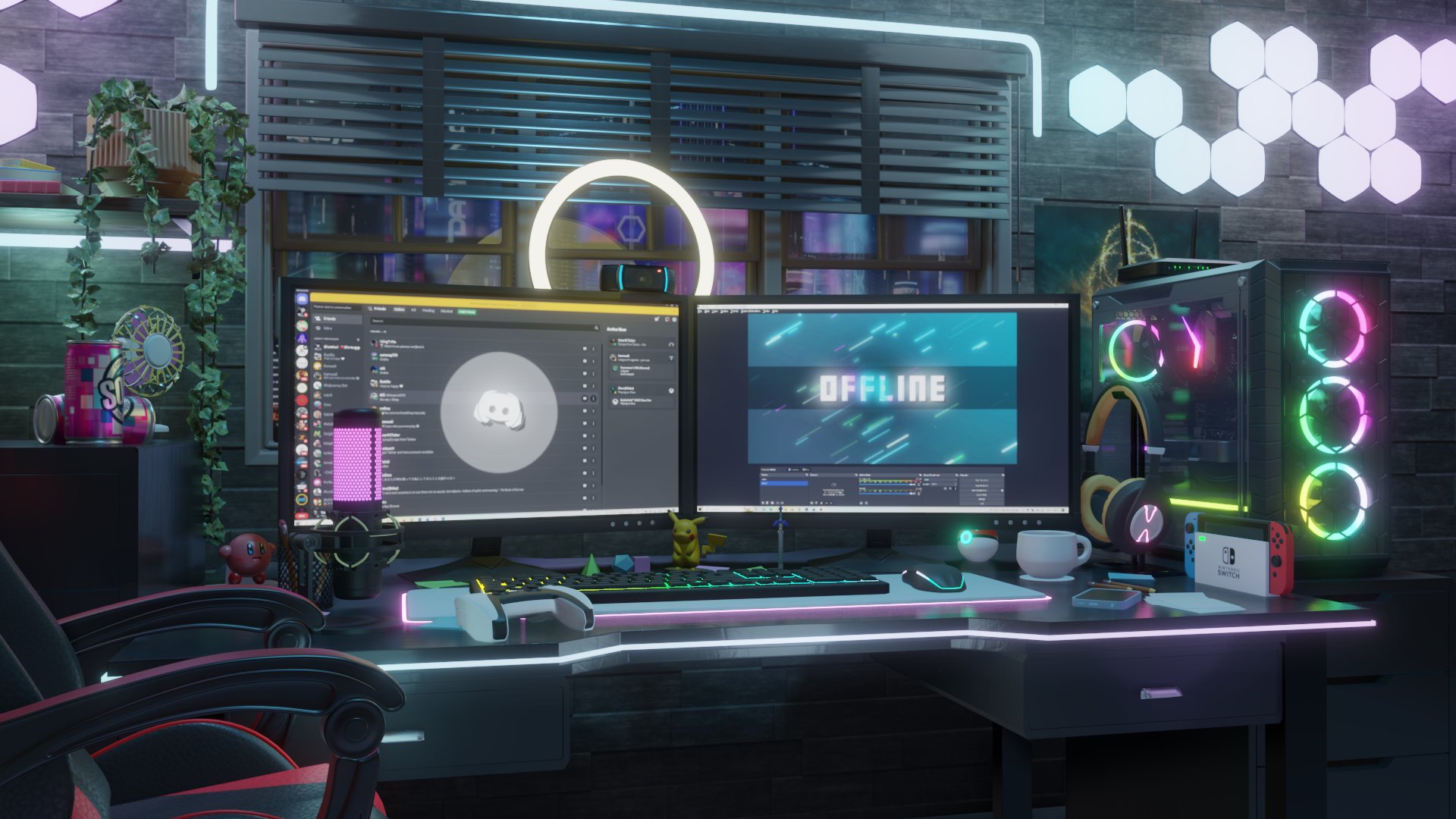 Glitchpost Offline Background