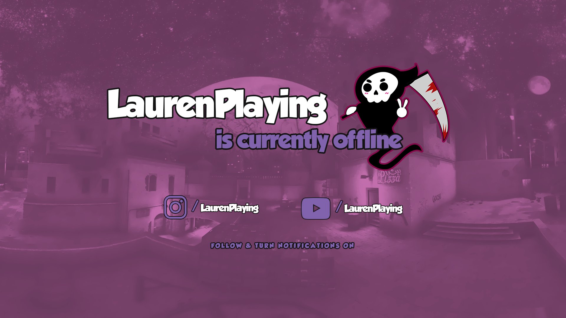 LaurenPlaying Offline Background