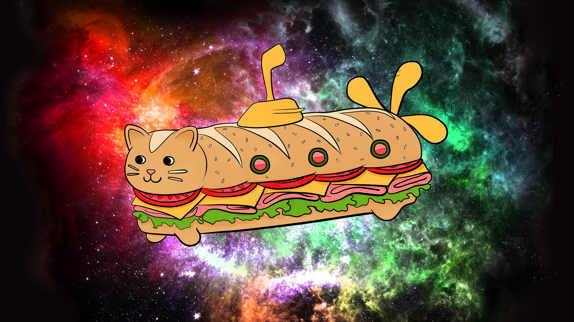 GlitchCat7 Offline Background