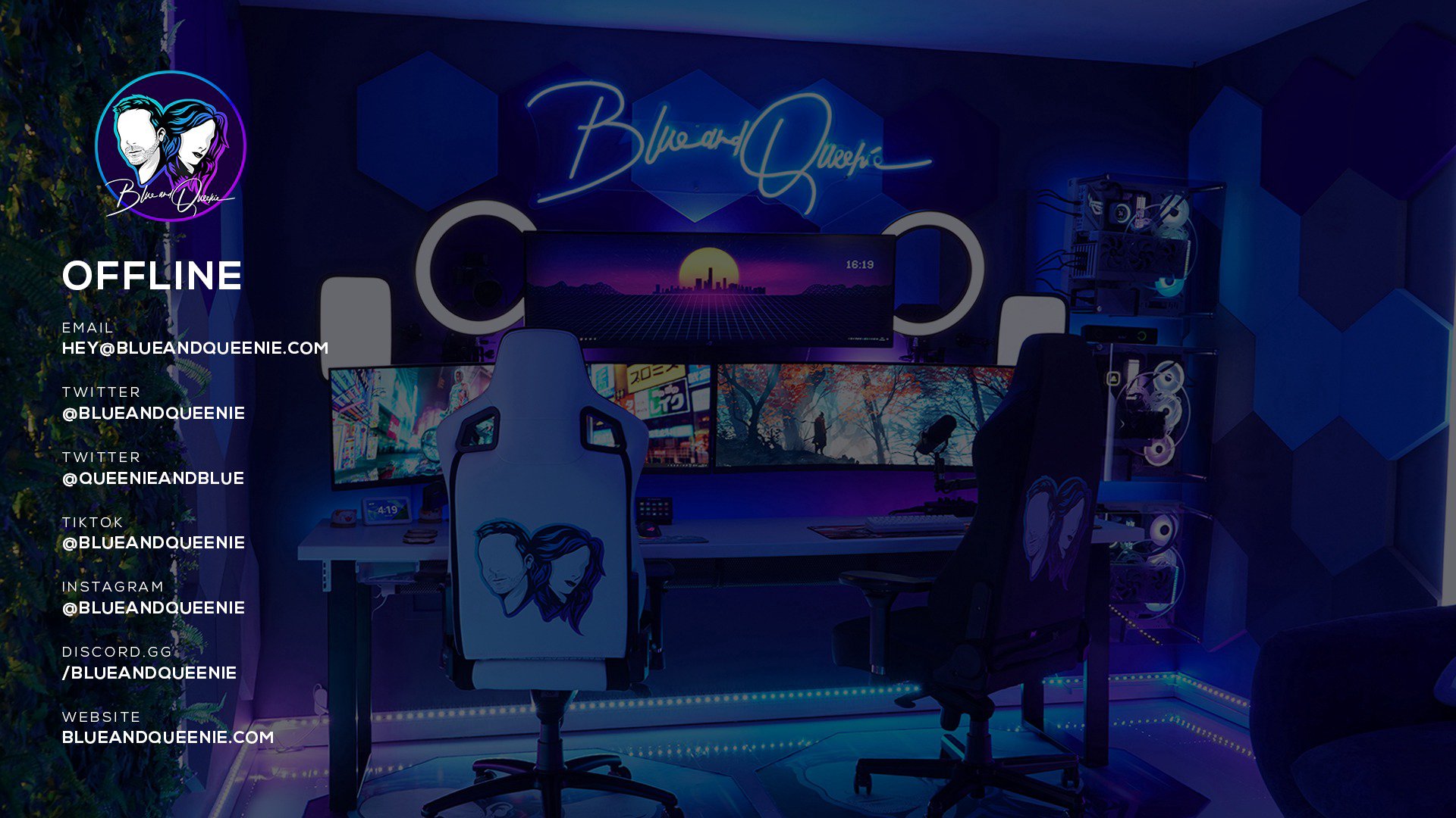 BlueandQueenie Offline Background