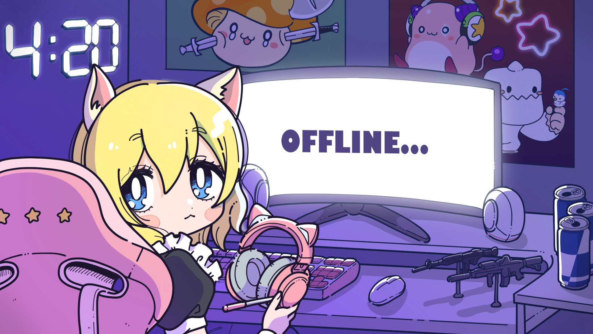 愛々様 Offline Background