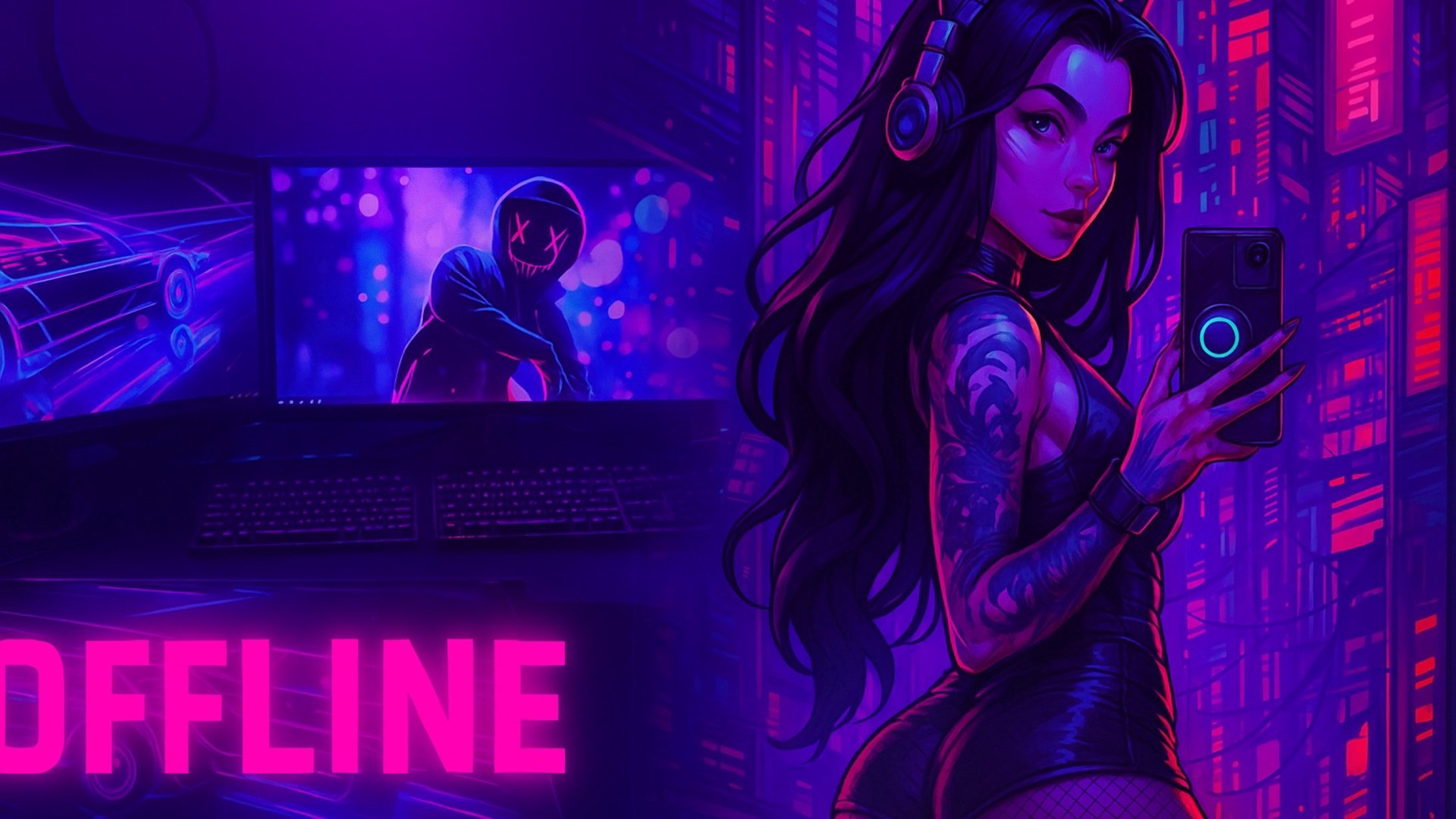 MissPurple Offline Background