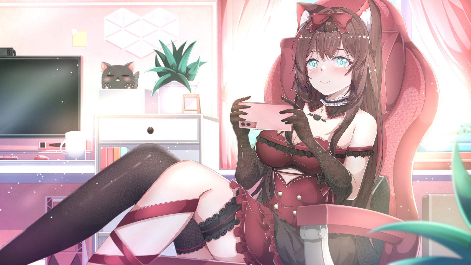 菜雞黑喵 Offline Background