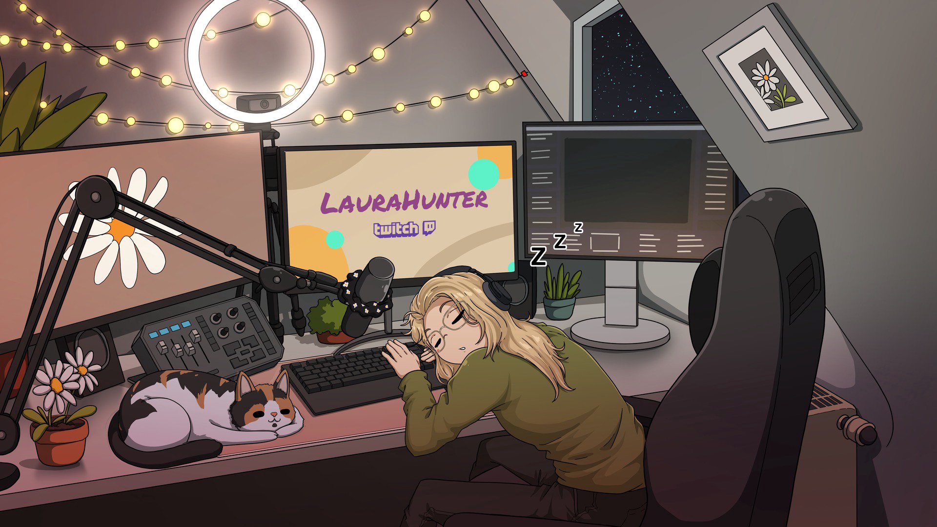 LauraHunter Offline Background