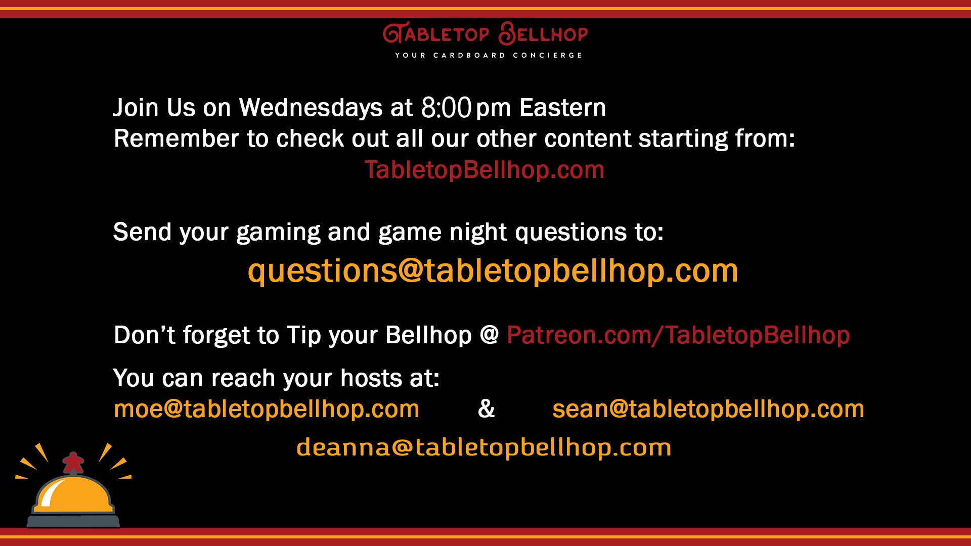 TabletopBellhop Offline Background