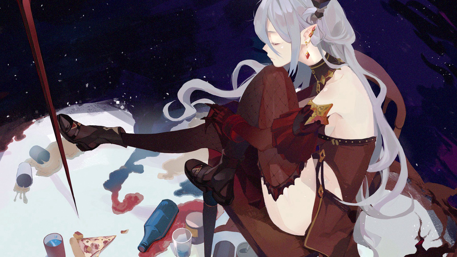 玥いつき_扉暮 Offline Background