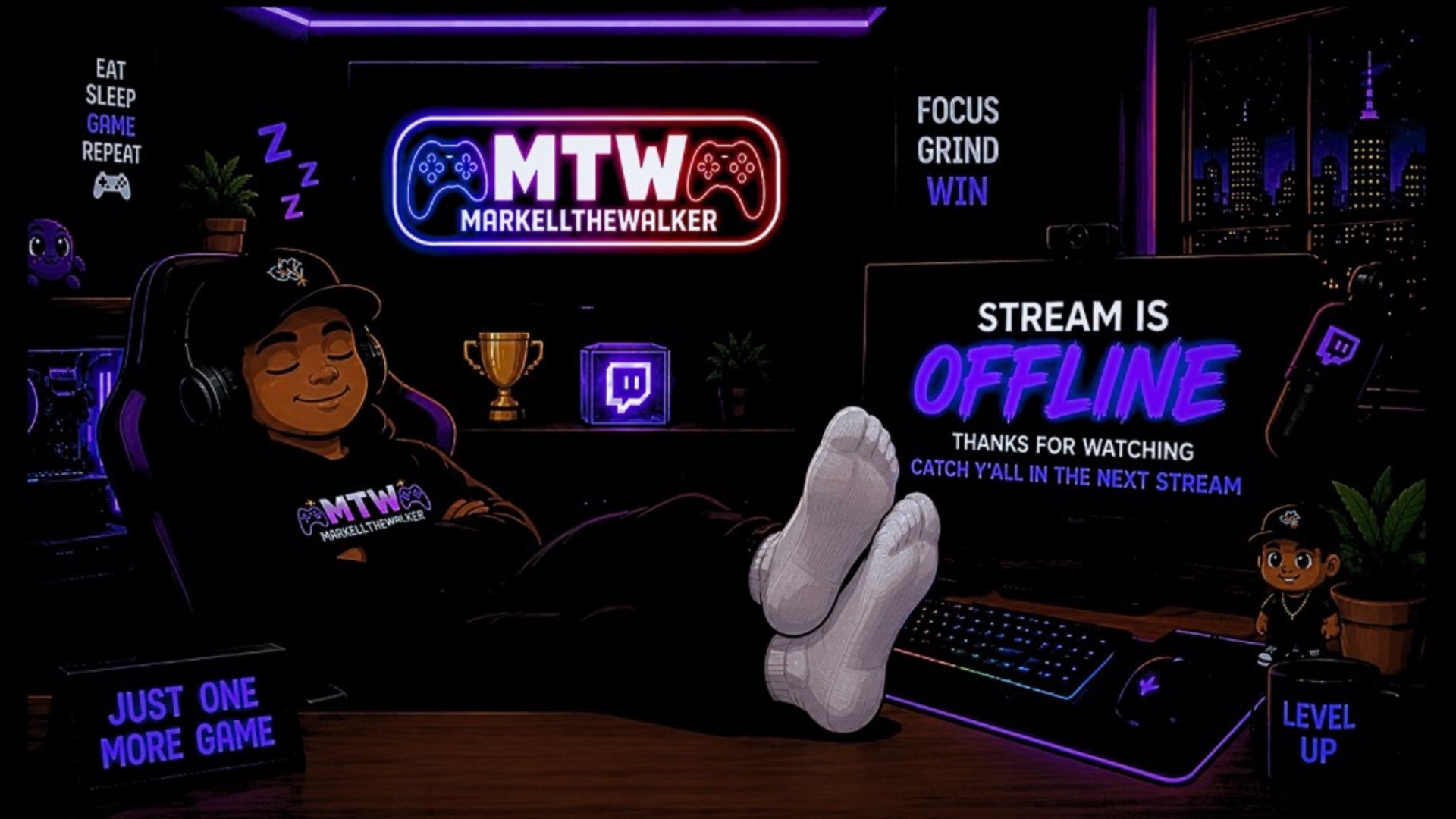MarkellTheWalker Offline Background