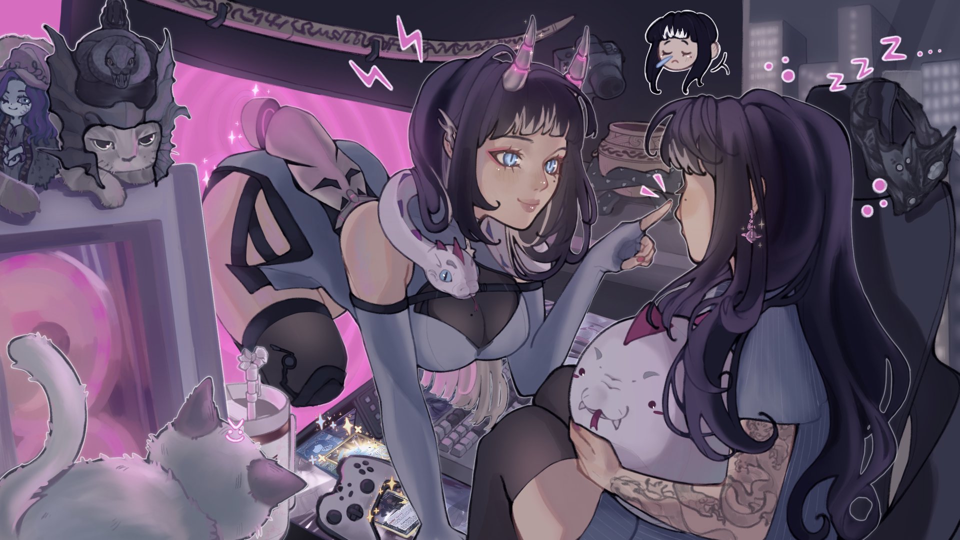 shini_waifu Offline Background