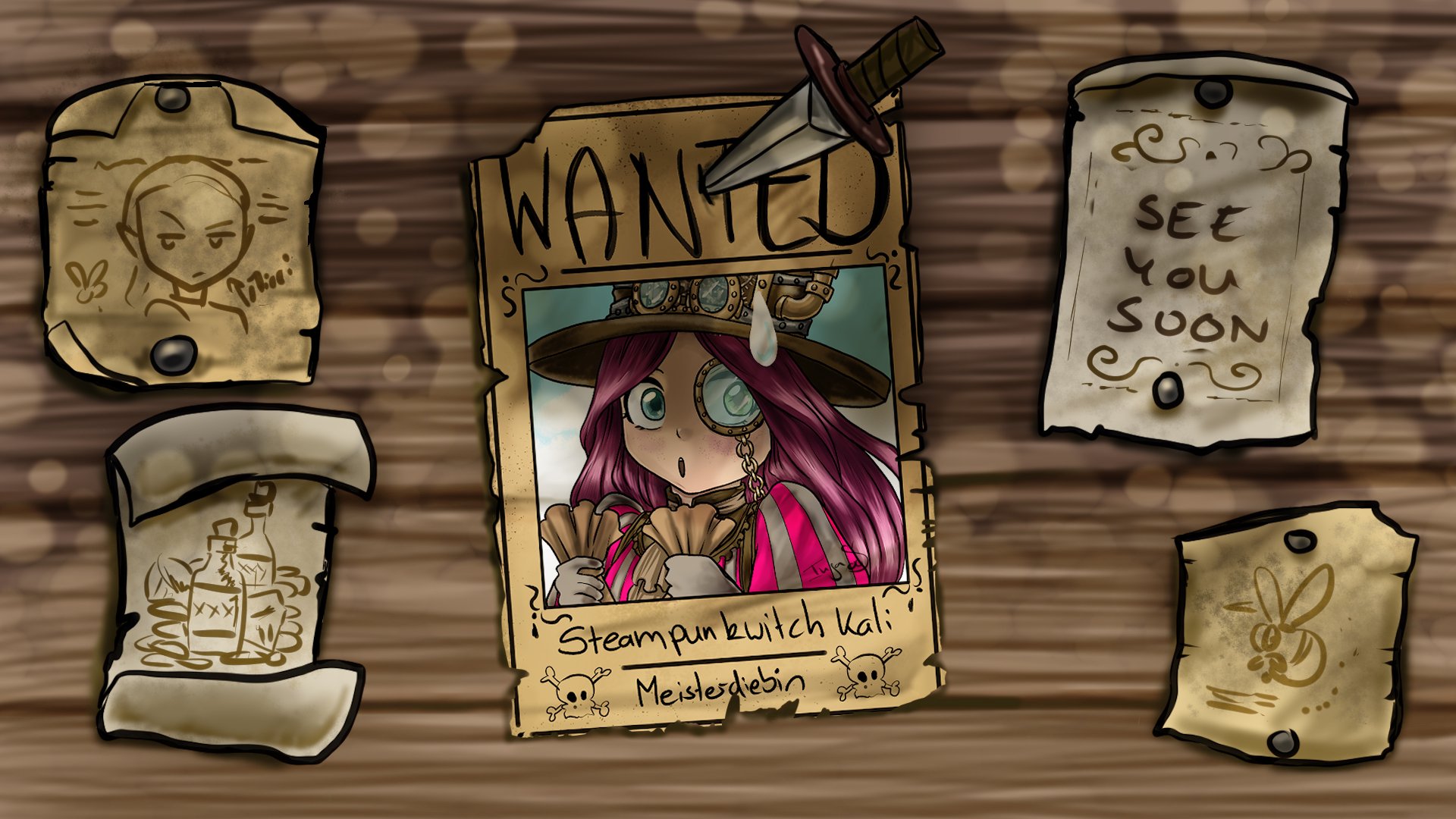 Steampunkwitch_Kalidra Offline Background