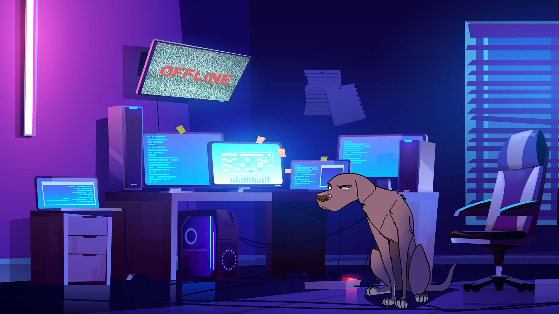GamersHQit Offline Background