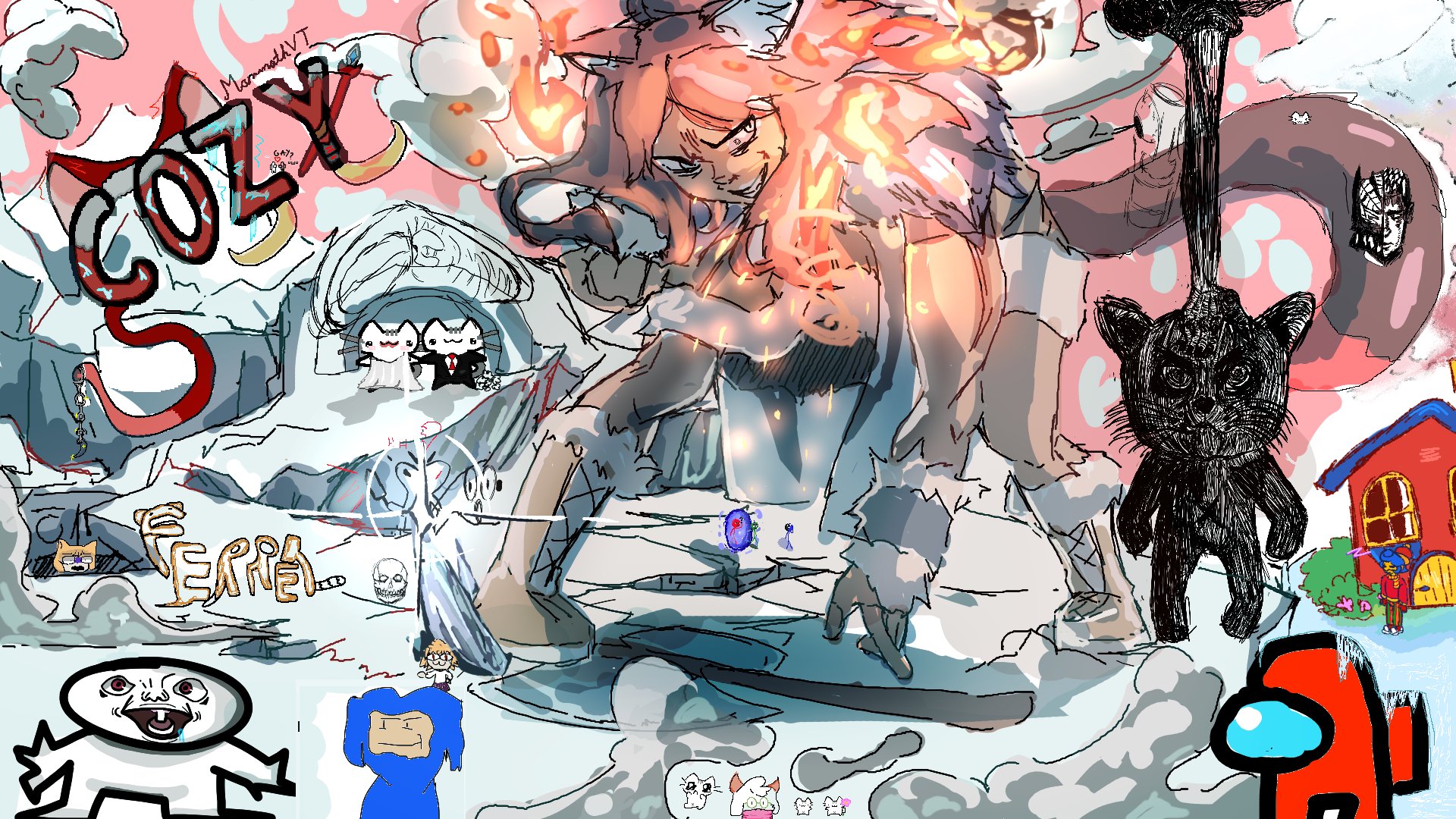 CozyMammothVT Offline Background
