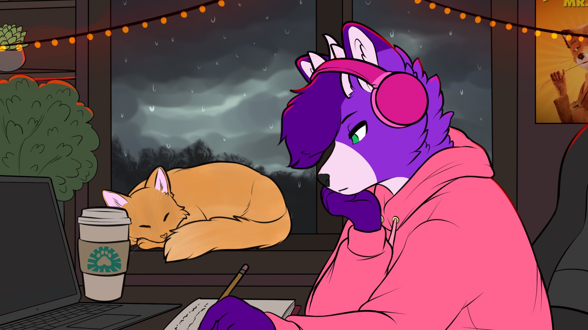 LuckyVulp Offline Background
