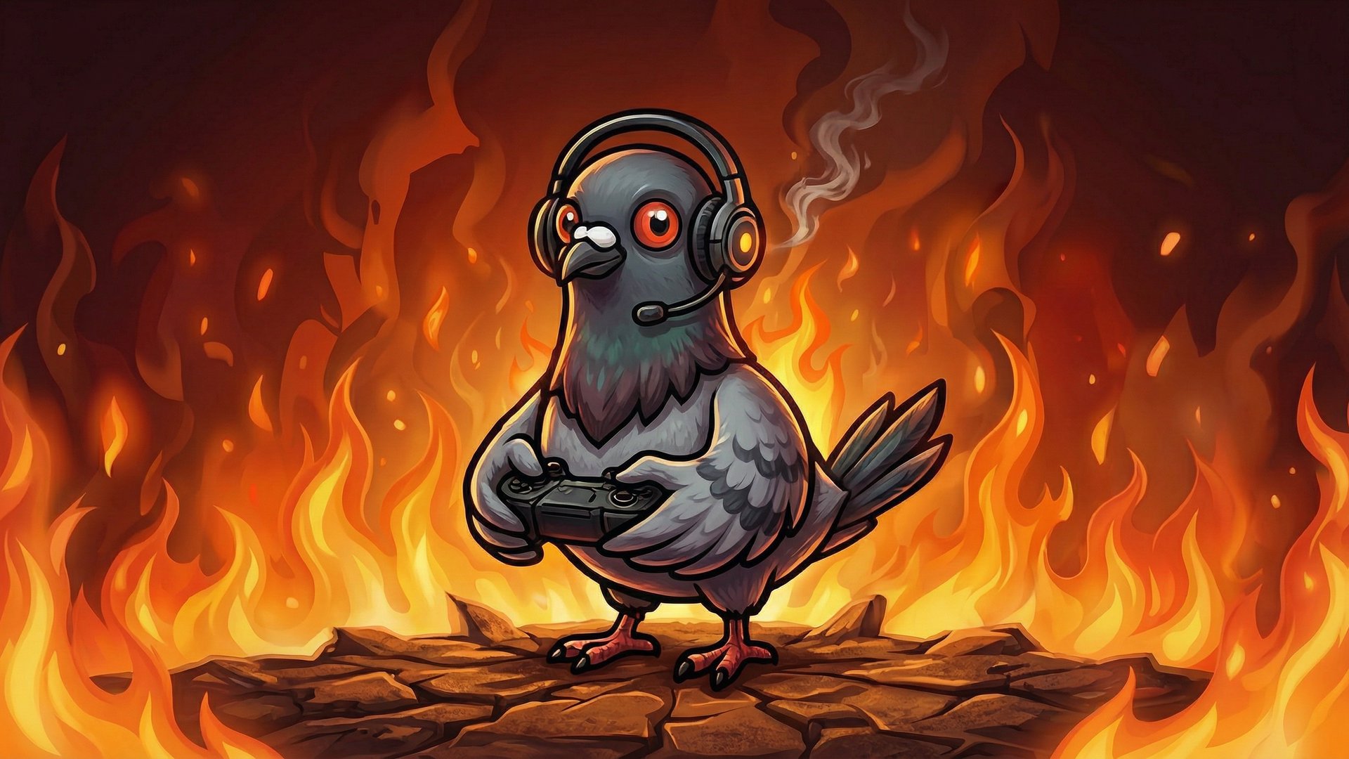 KrispyPidgeon Offline Background