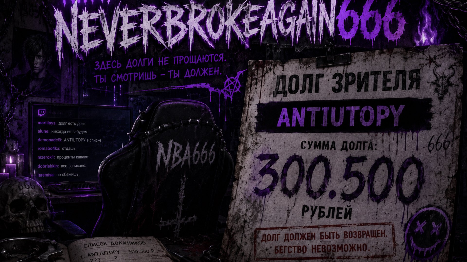 NEVERBROKEAGAIN666 Offline Background