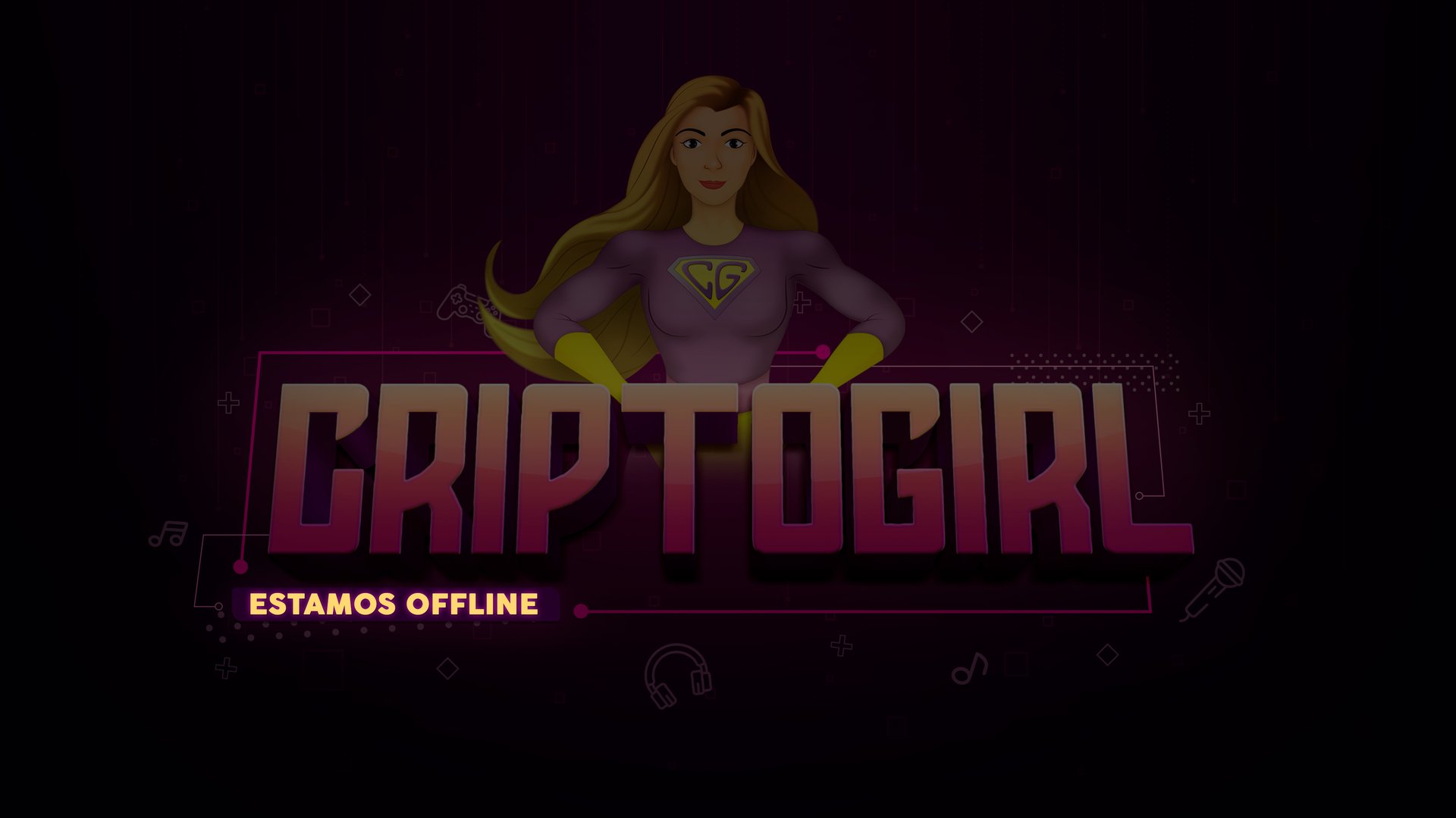 CriptoGirl Offline Background
