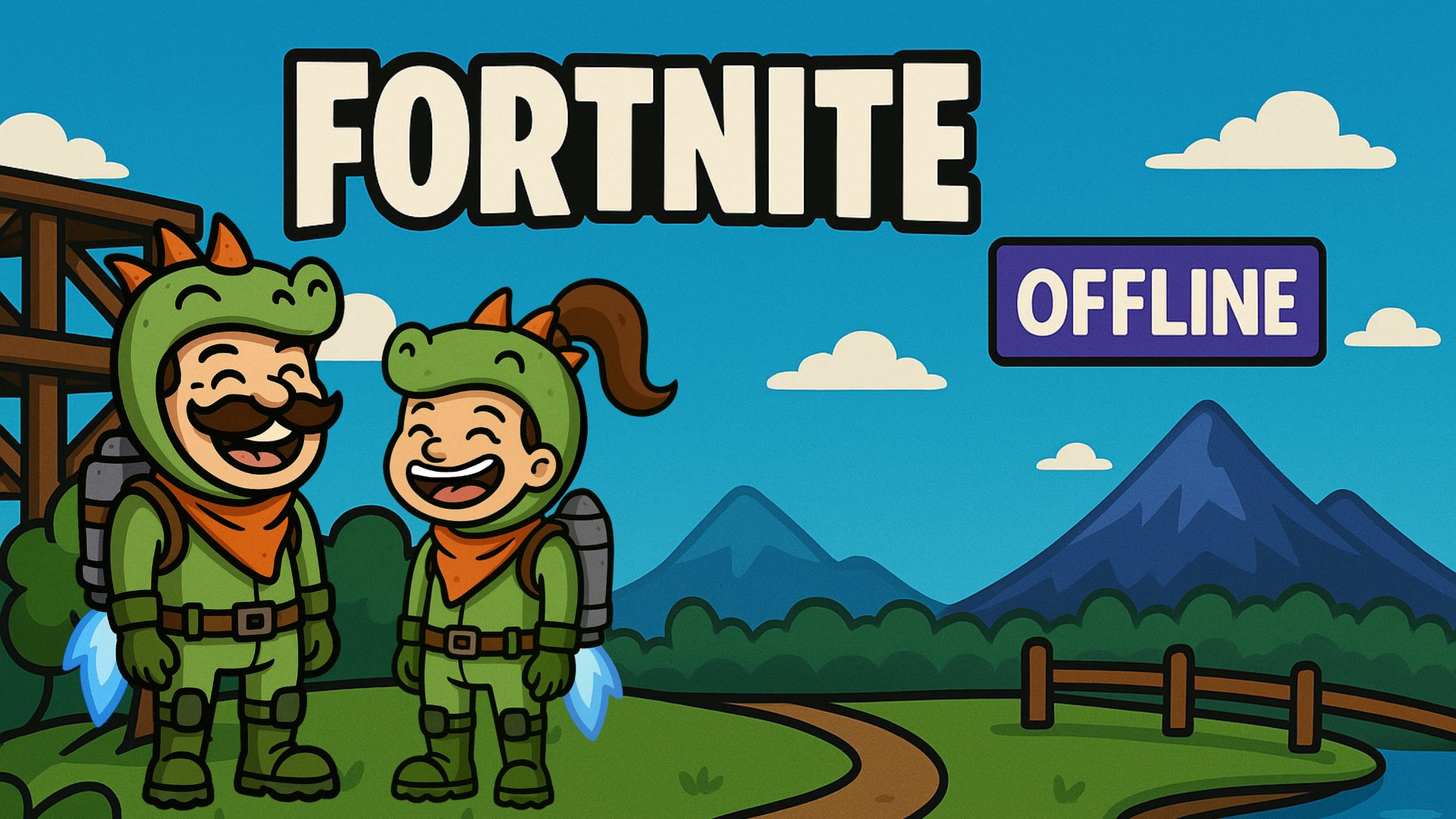 JetPackLouie Offline Background