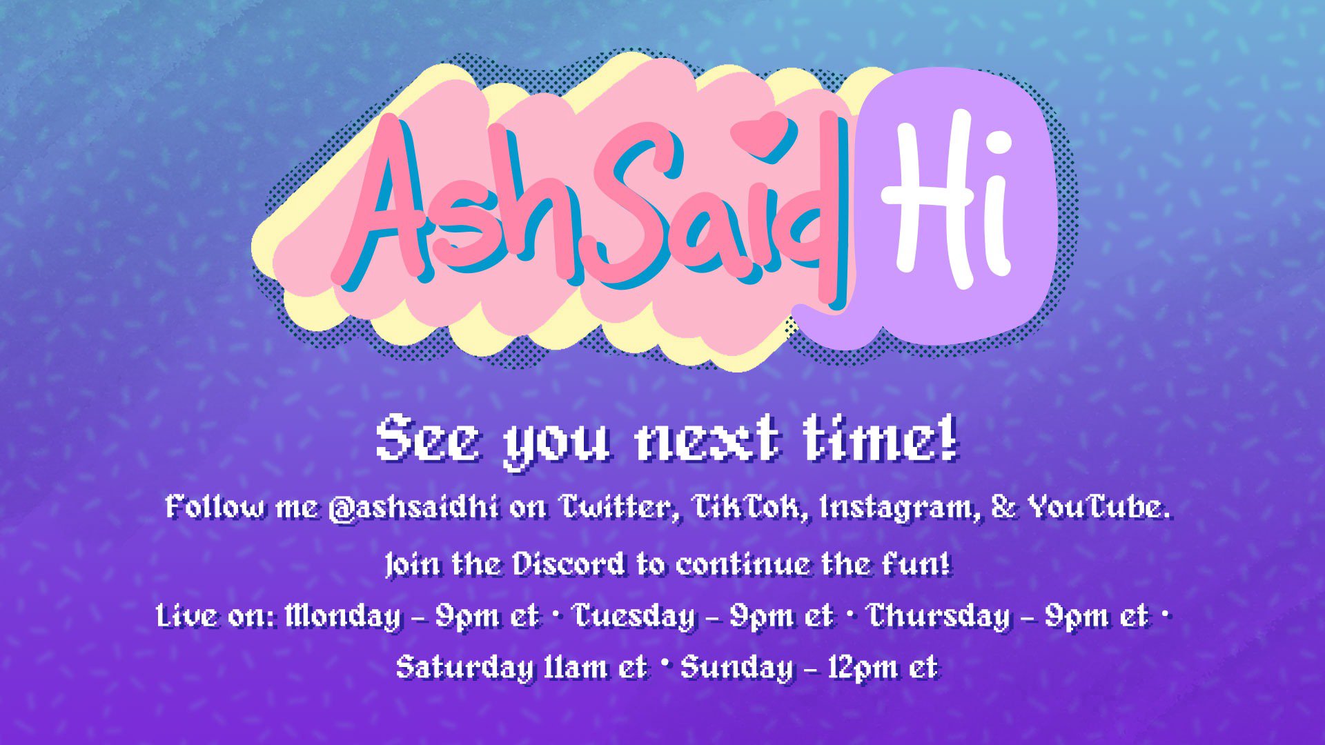 AshSaidHi Offline Background