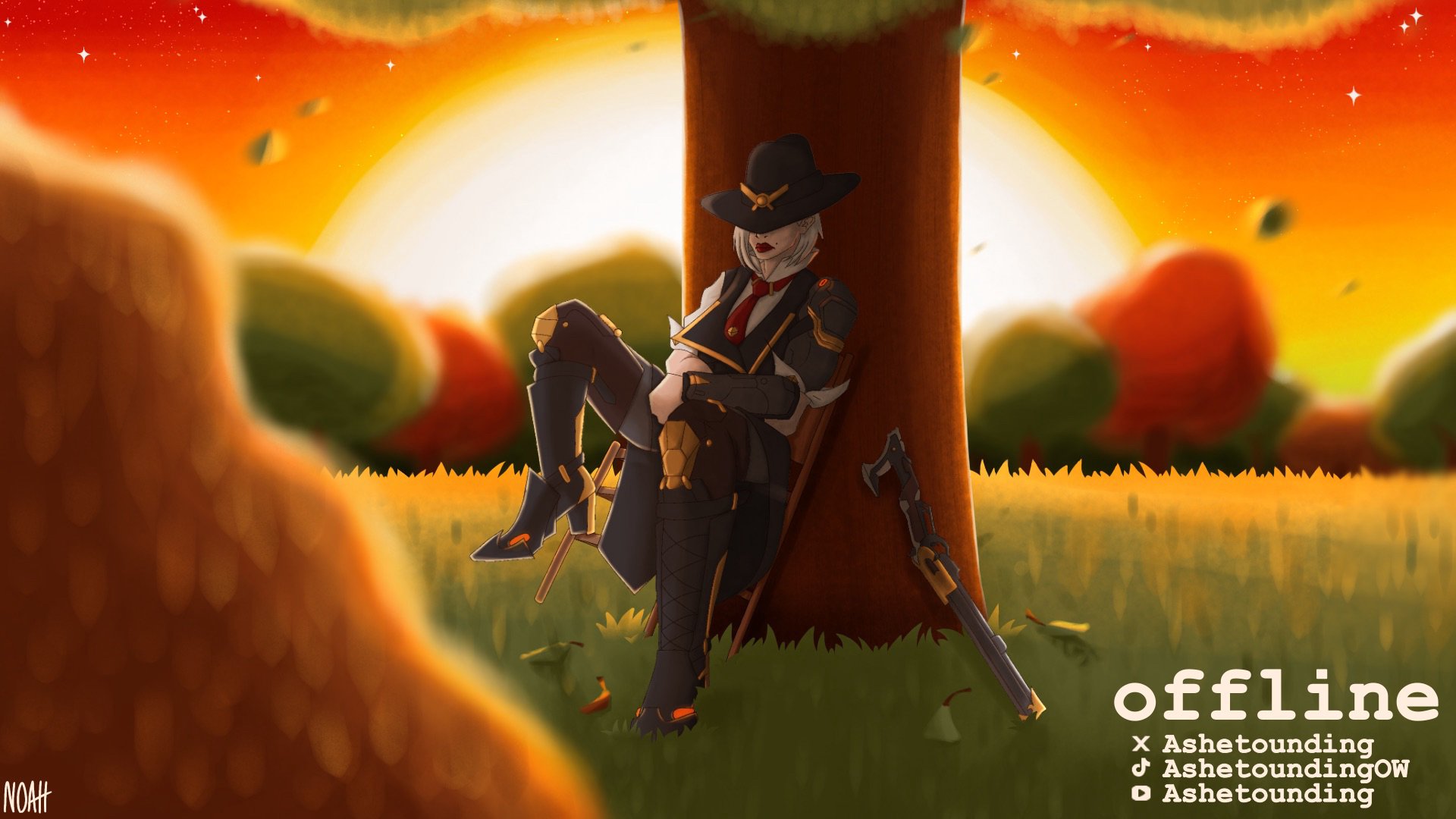 Ashetounding Offline Background