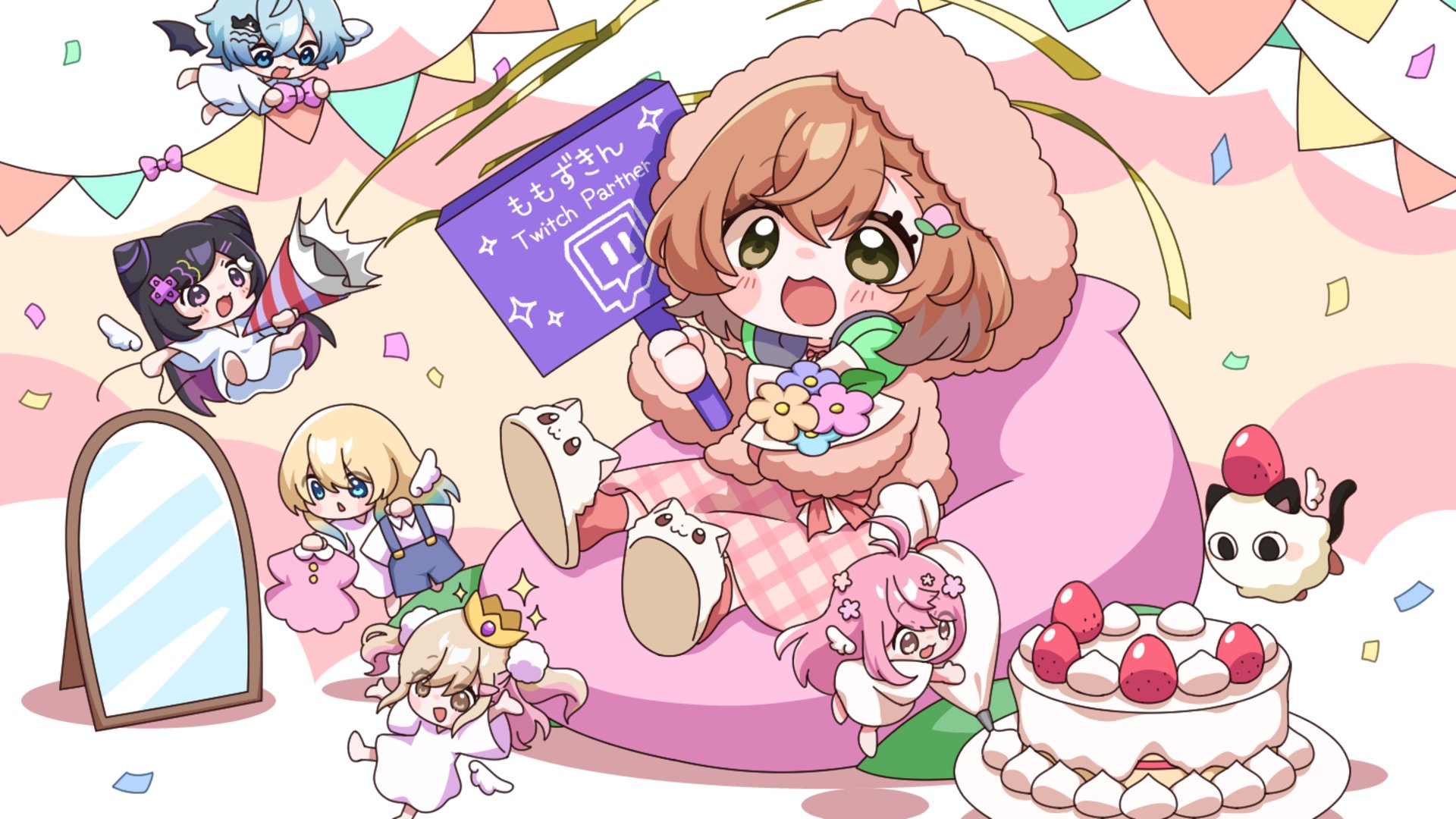 ももずきん Offline Background