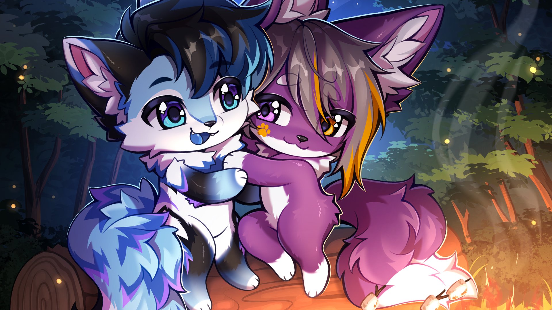 FoxxlyDuskfur Offline Background