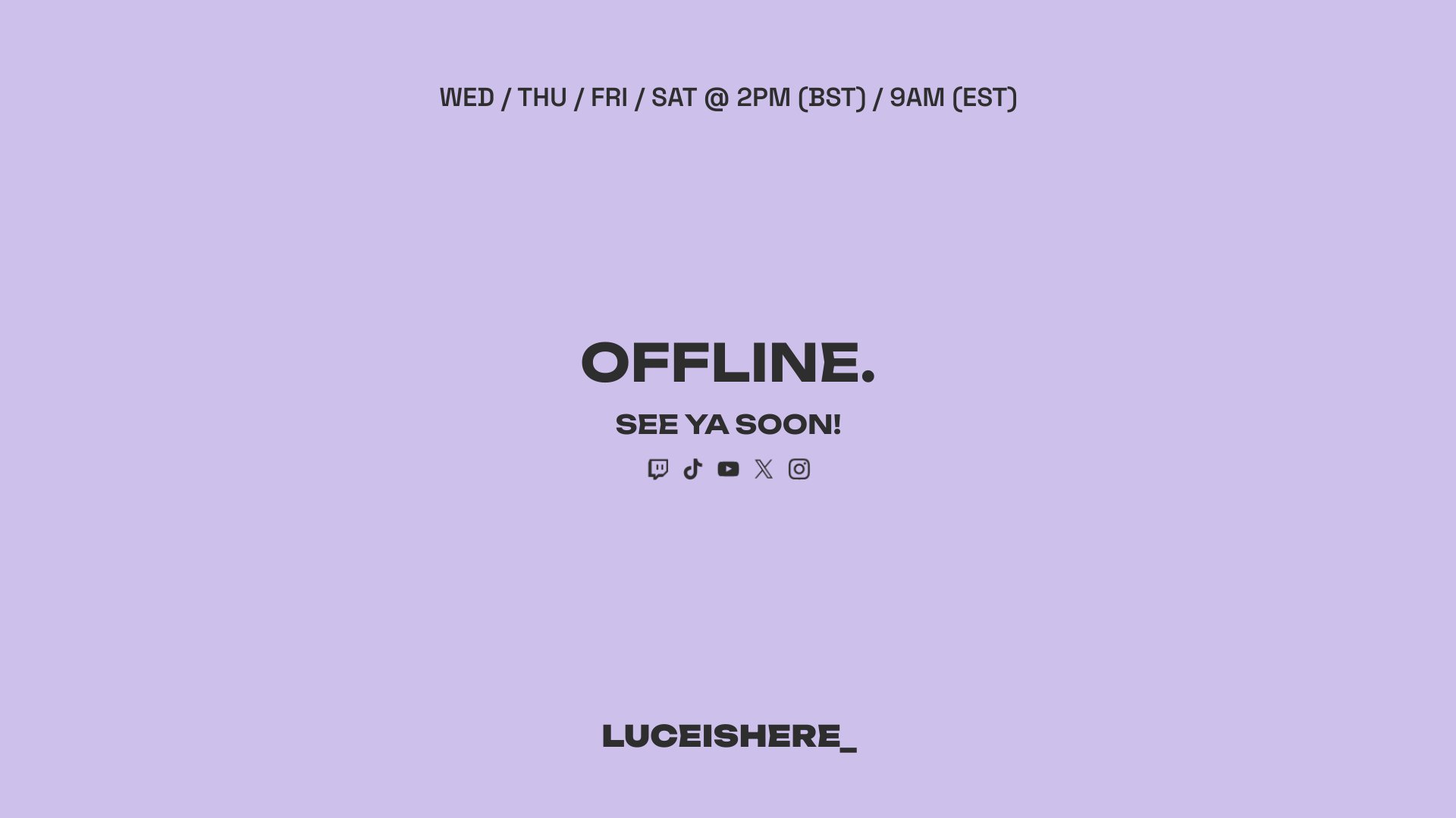 LuceIsHere Offline Background