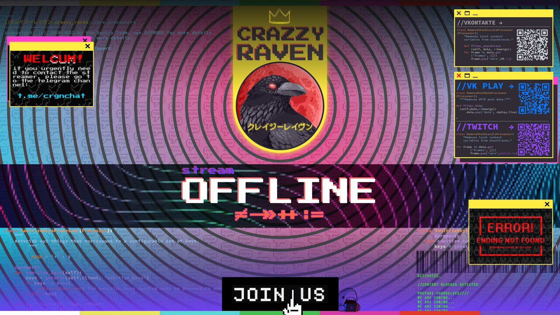 crazzy_raven Offline Background