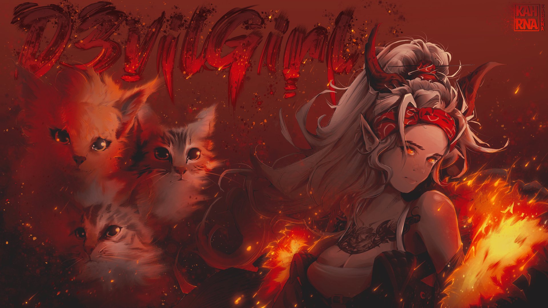 D3viIGirl Offline Background