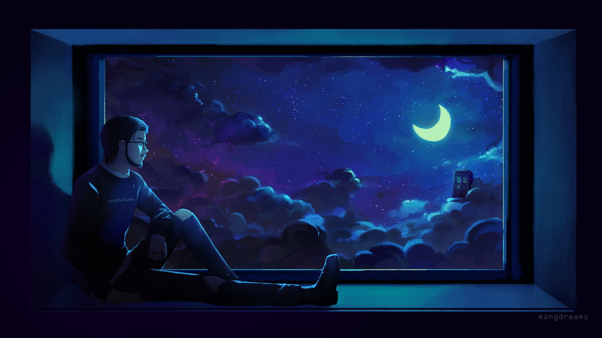 Maninthebluebox Offline Background